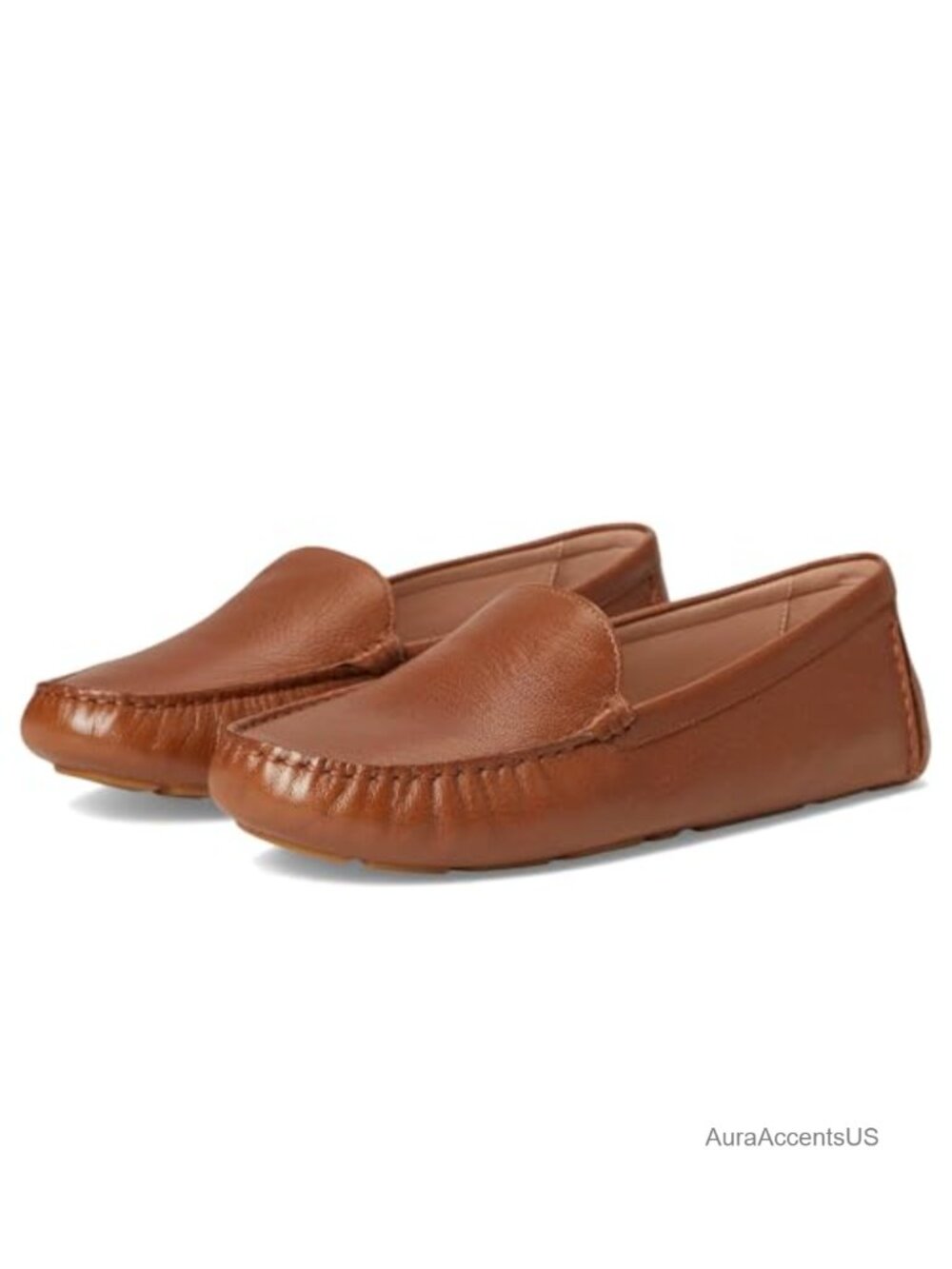 Emmie Women's Leather Loafers Driving Moc Slip-On Casual Shoes